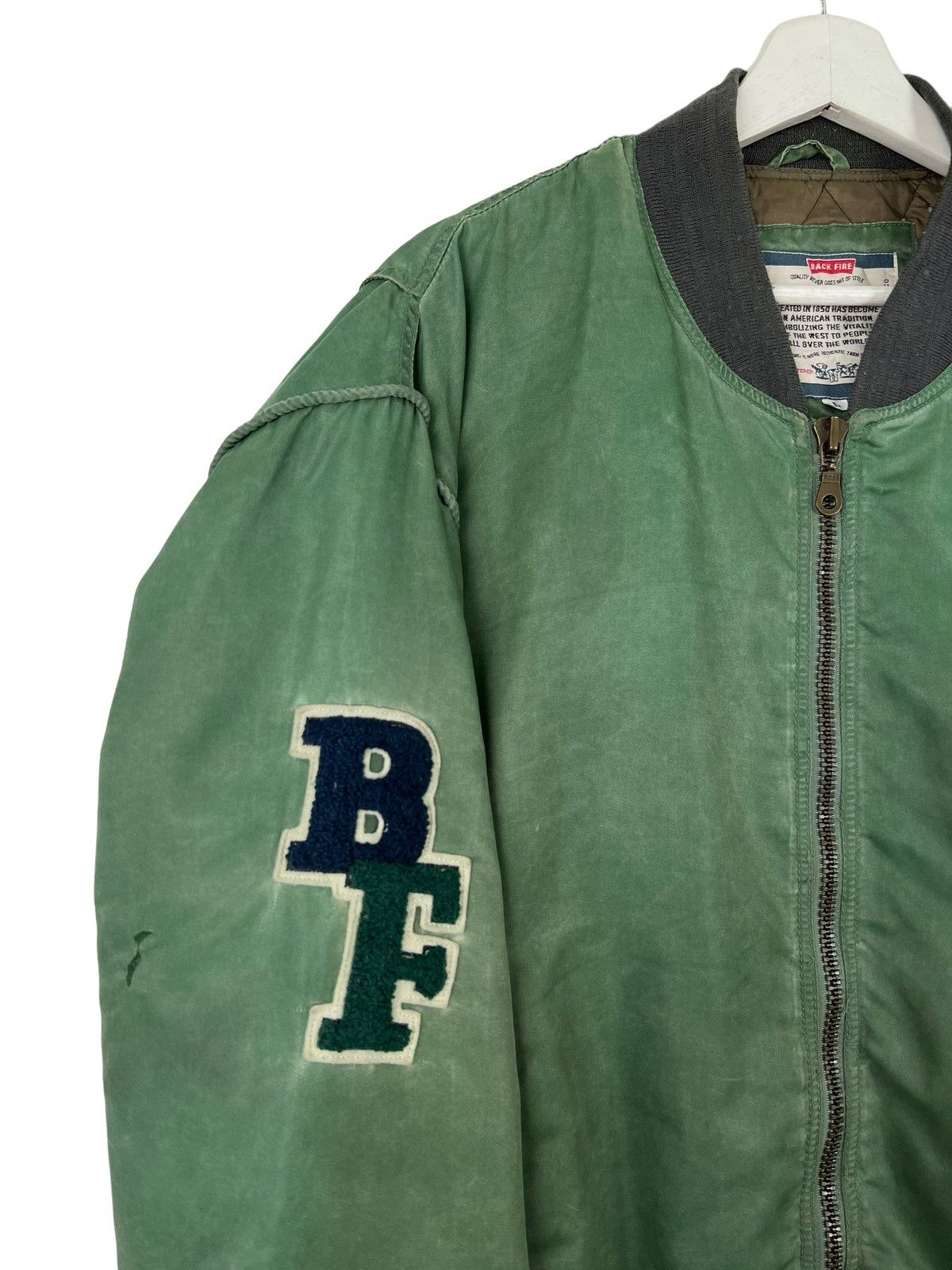 Japanese Brand × Vintage 💥 VINTAGE BACK FIRE TEAM BOMBER JACKET Size US M / EU 48-50 / 2 - 17 Thumbnail