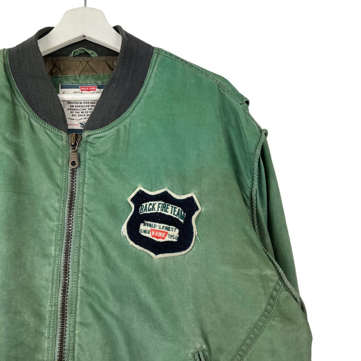 Japanese Brand × Vintage 💥 VINTAGE BACK FIRE TEAM BOMBER JACKET Size US M / EU 48-50 / 2 - 5 Thumbnail