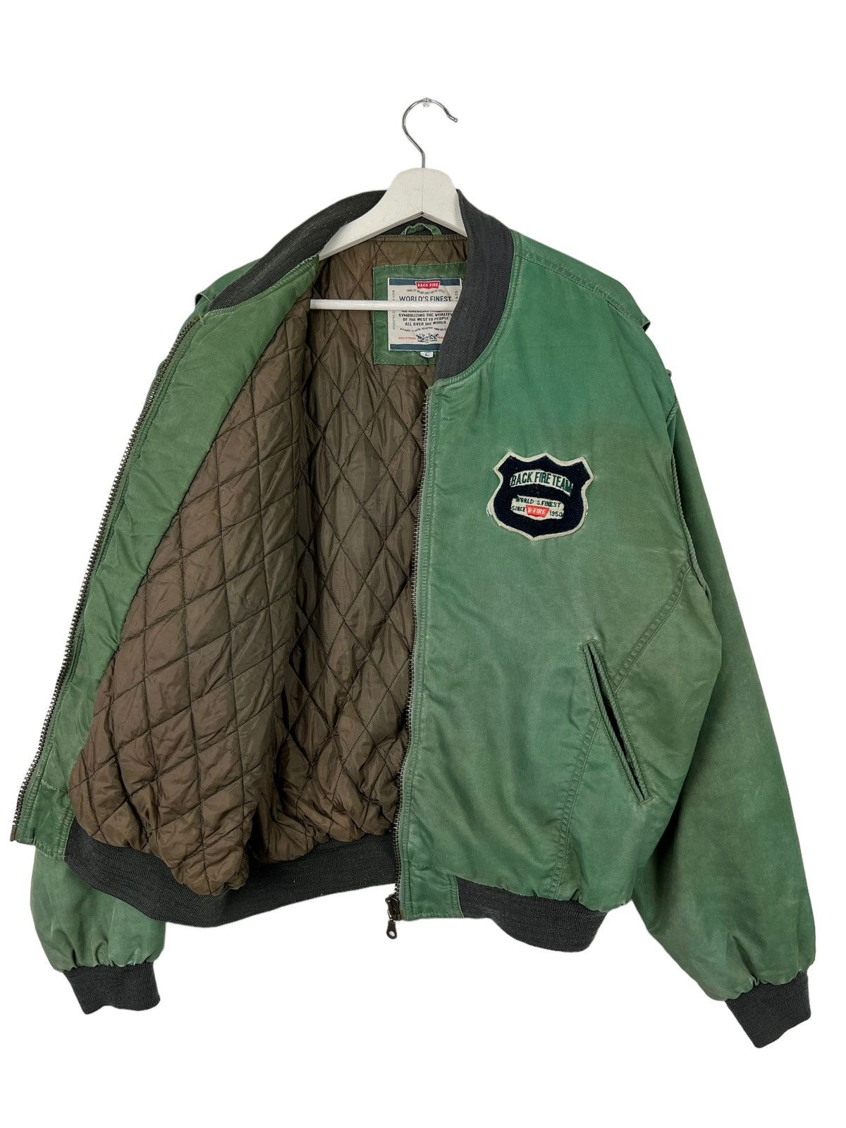 Japanese Brand × Vintage 💥 VINTAGE BACK FIRE TEAM BOMBER JACKET Size US M / EU 48-50 / 2 - 2 Thumbnail