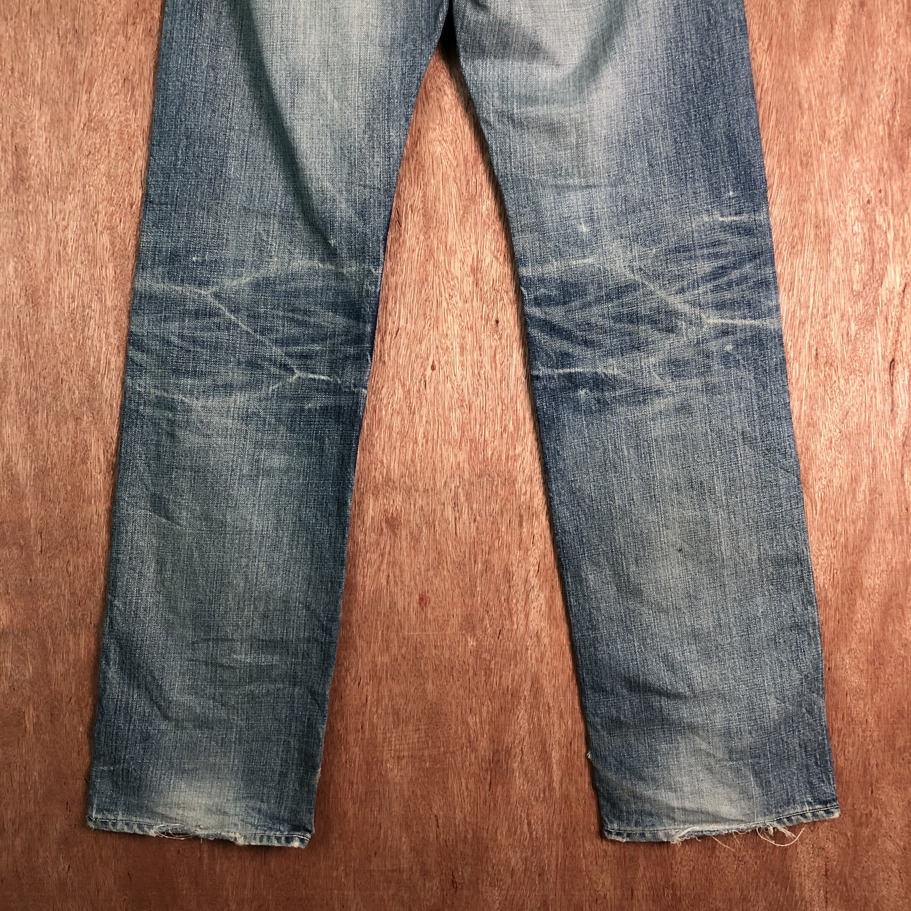 Japanese Brand vintage faded Japan Blue Denim Pants like cobain #c089DL Size US 30 / EU 46 - 8 Thumbnail