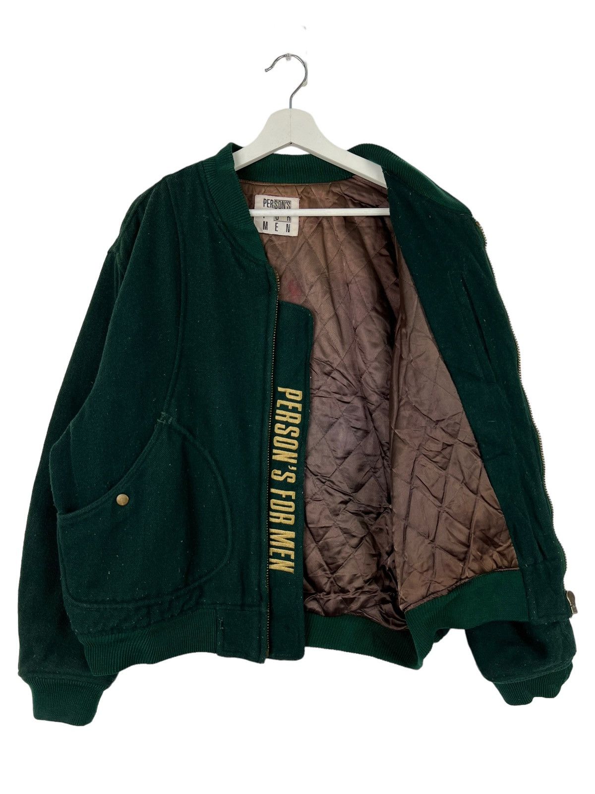 PERSON'S 💥 VINTAGE PERSON'S FOR MEN EMBROIDERY VARSITY BOMBER JACKET Size US M / EU 48-50 / 2 - 7 Thumbnail