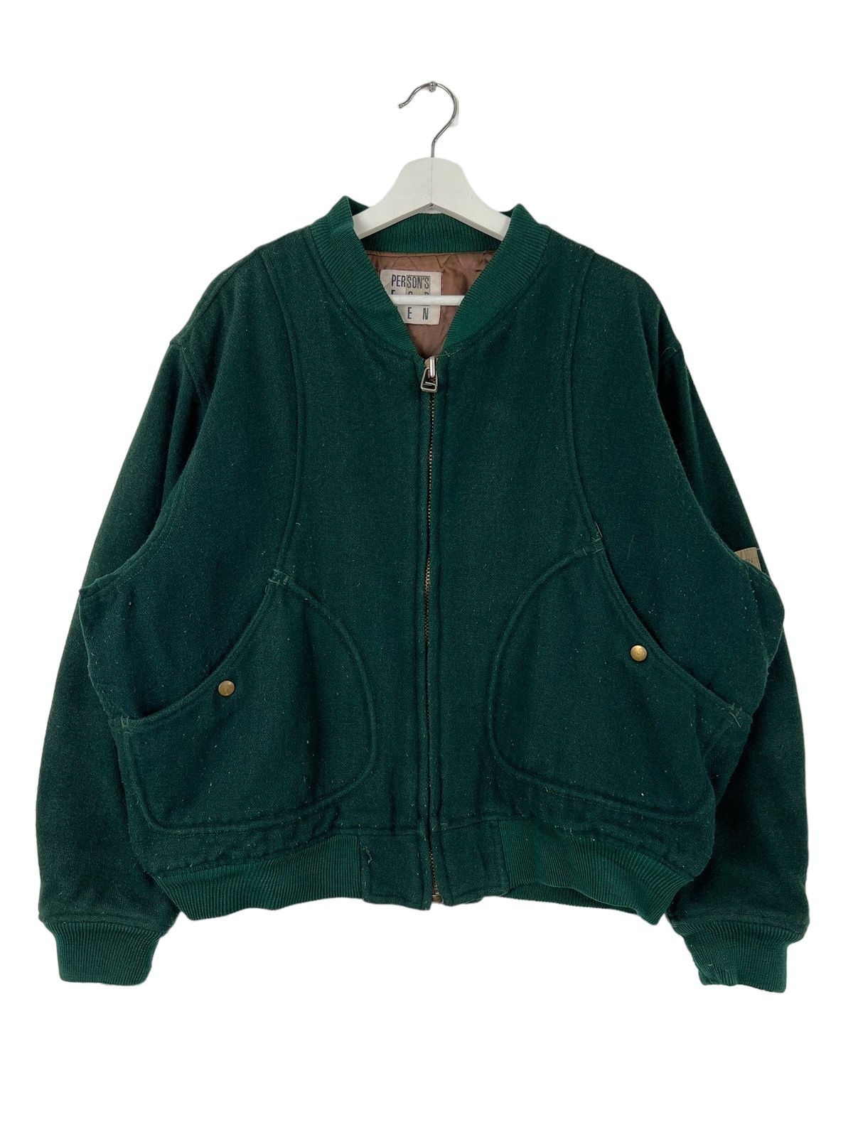 PERSON'S 💥 VINTAGE PERSON'S FOR MEN EMBROIDERY VARSITY BOMBER JACKET Size US M / EU 48-50 / 2 - 2 Thumbnail