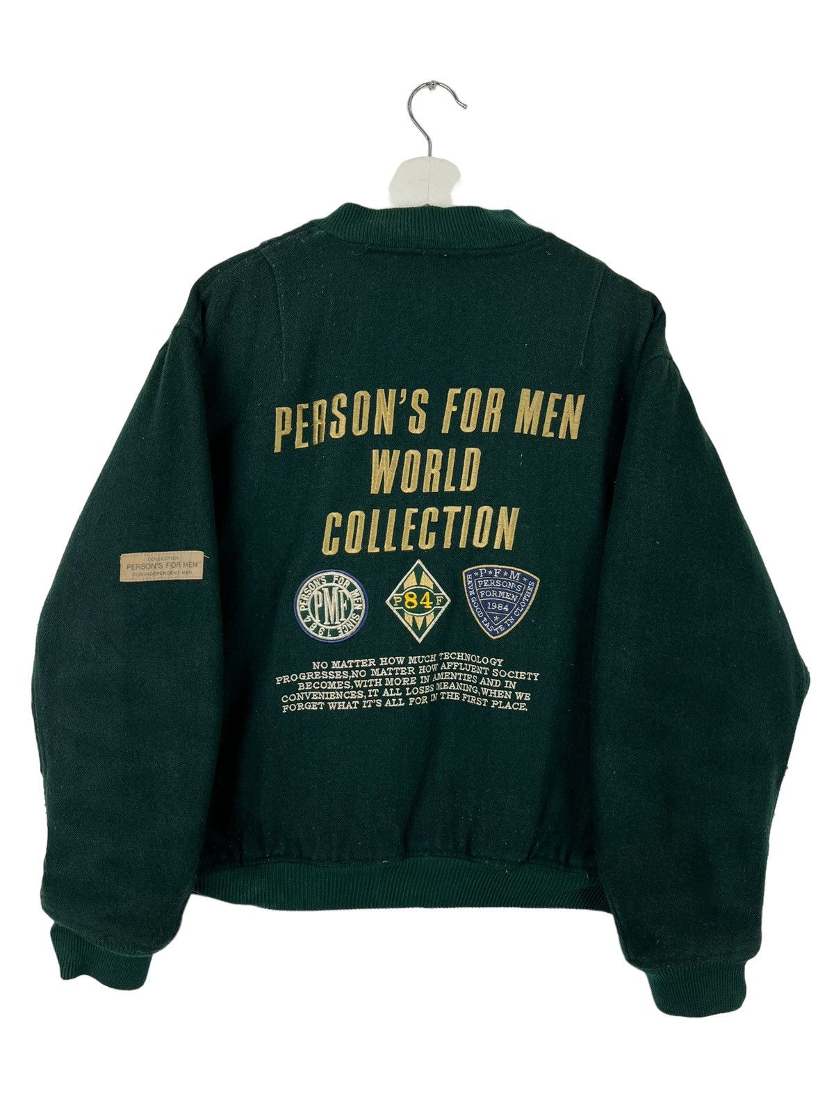 💥 VINTAGE PERSON'S FOR MEN EMBROIDERY VARSITY BOMBER JACKET