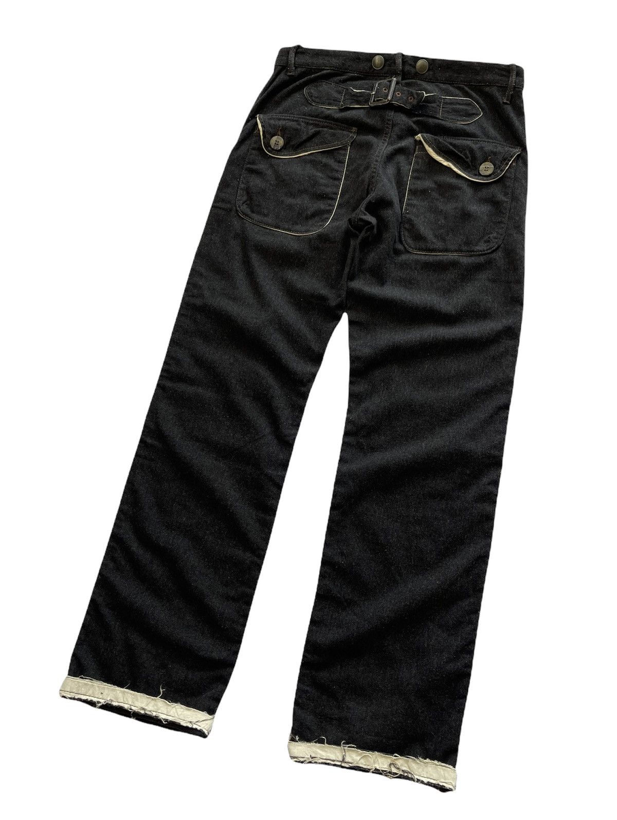 Japanese Brand JOHNBULL BUCKLE BACK WOOL PANTS Size US 34 / EU 50 - 8 Thumbnail