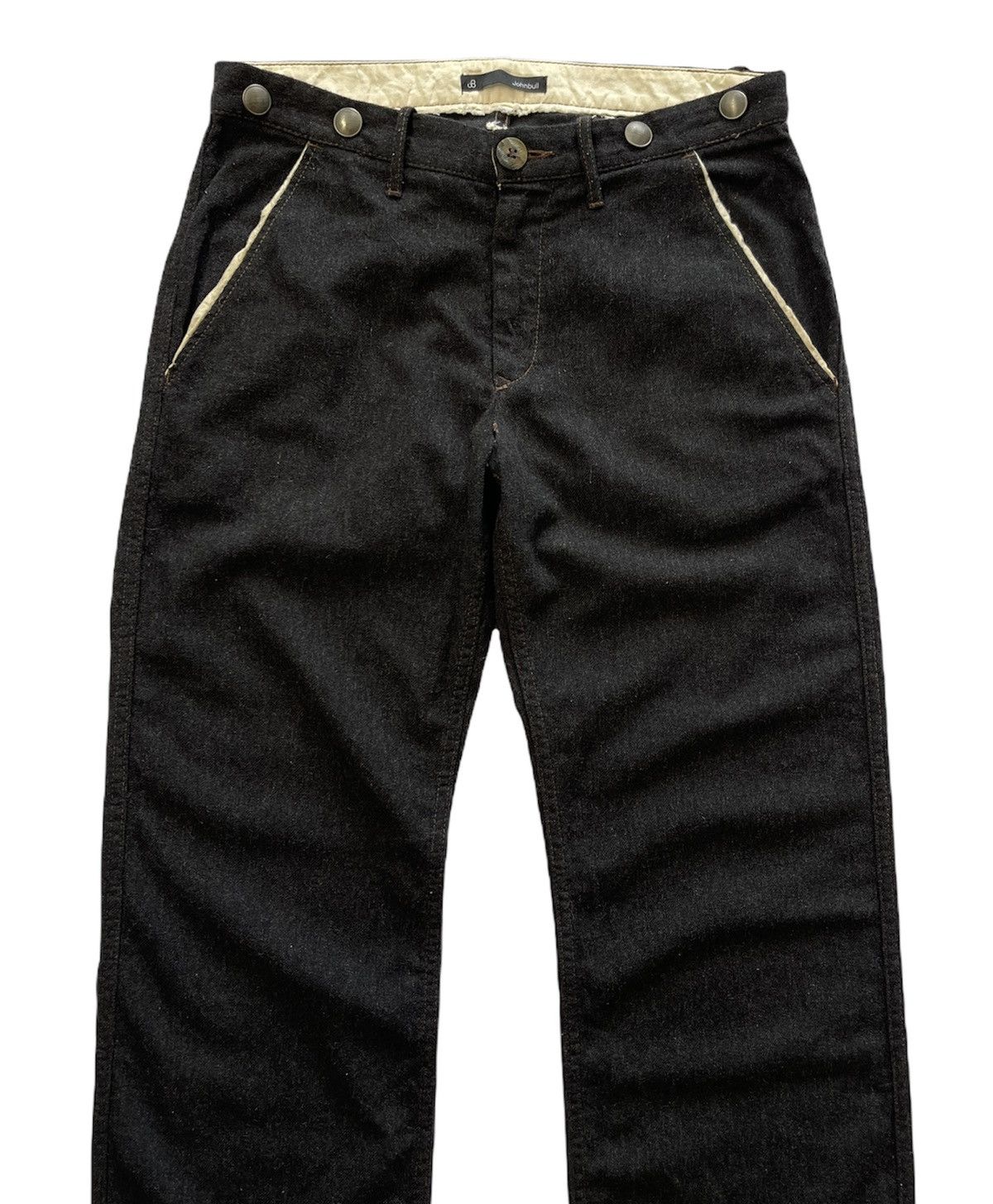 Japanese Brand JOHNBULL BUCKLE BACK WOOL PANTS Size US 34 / EU 50 - 3 Thumbnail