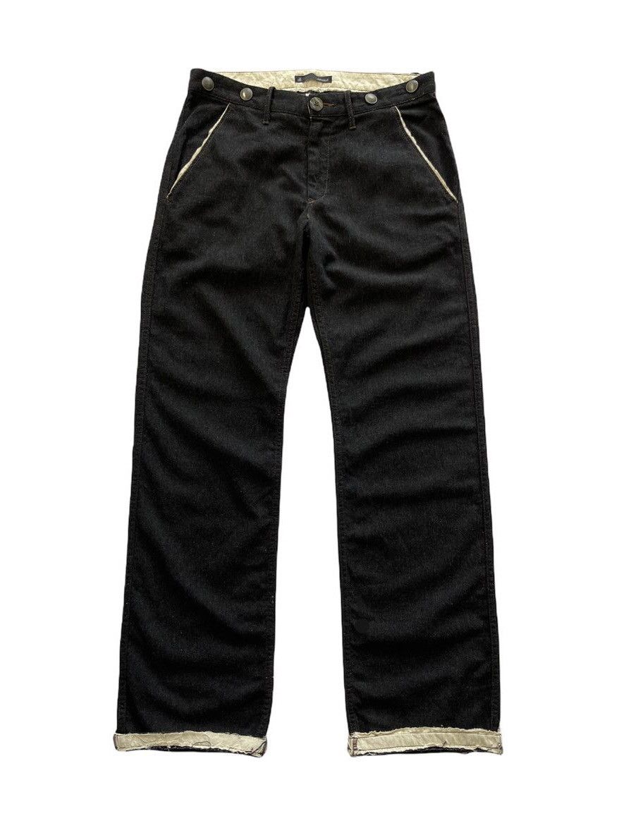 Japanese Brand JOHNBULL BUCKLE BACK WOOL PANTS Size US 34 / EU 50 - 1 Thumbnail