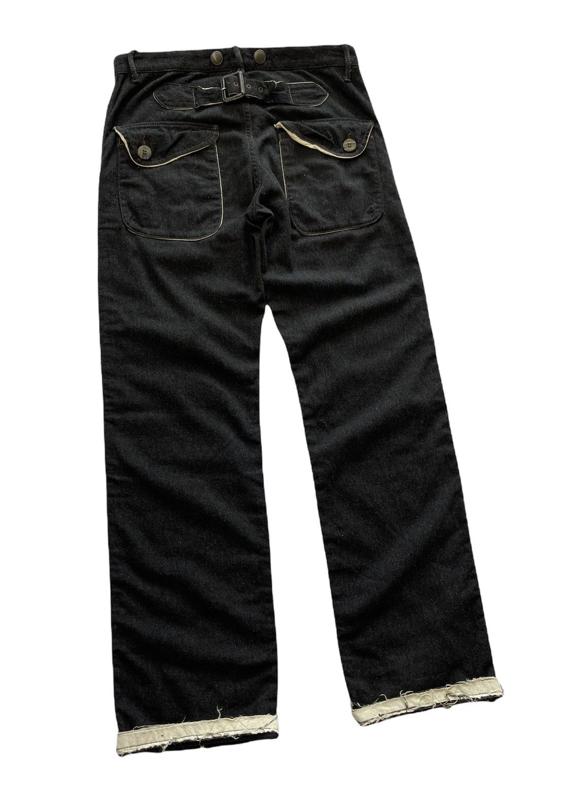 Japanese Brand JOHNBULL BUCKLE BACK WOOL PANTS Size US 34 / EU 50 - 7 Thumbnail