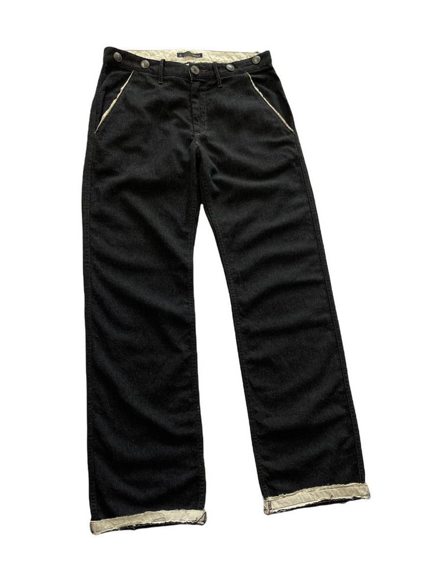 Japanese Brand JOHNBULL BUCKLE BACK WOOL PANTS Size US 34 / EU 50 - 4 Thumbnail