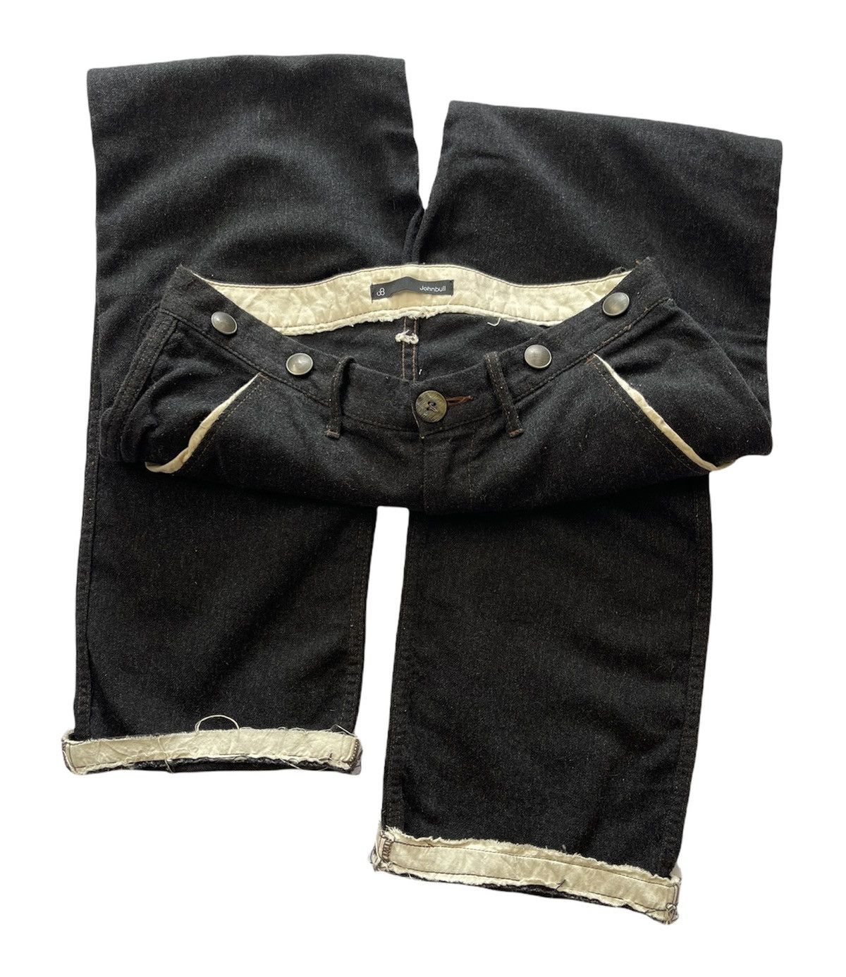 Japanese Brand JOHNBULL BUCKLE BACK WOOL PANTS Size US 34 / EU 50 - 9 Thumbnail
