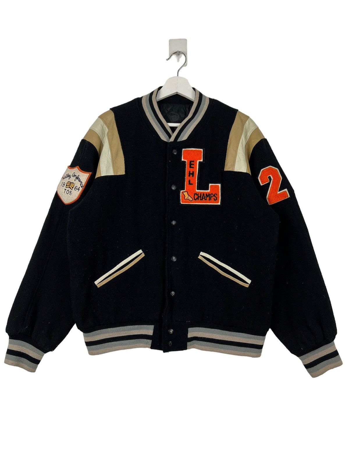 Vintage 💥 VINTAGE EHL CHAMPS 1964 VARSITY BOMBER JACKET Size US M / EU 48-50 / 2 - 2 Thumbnail