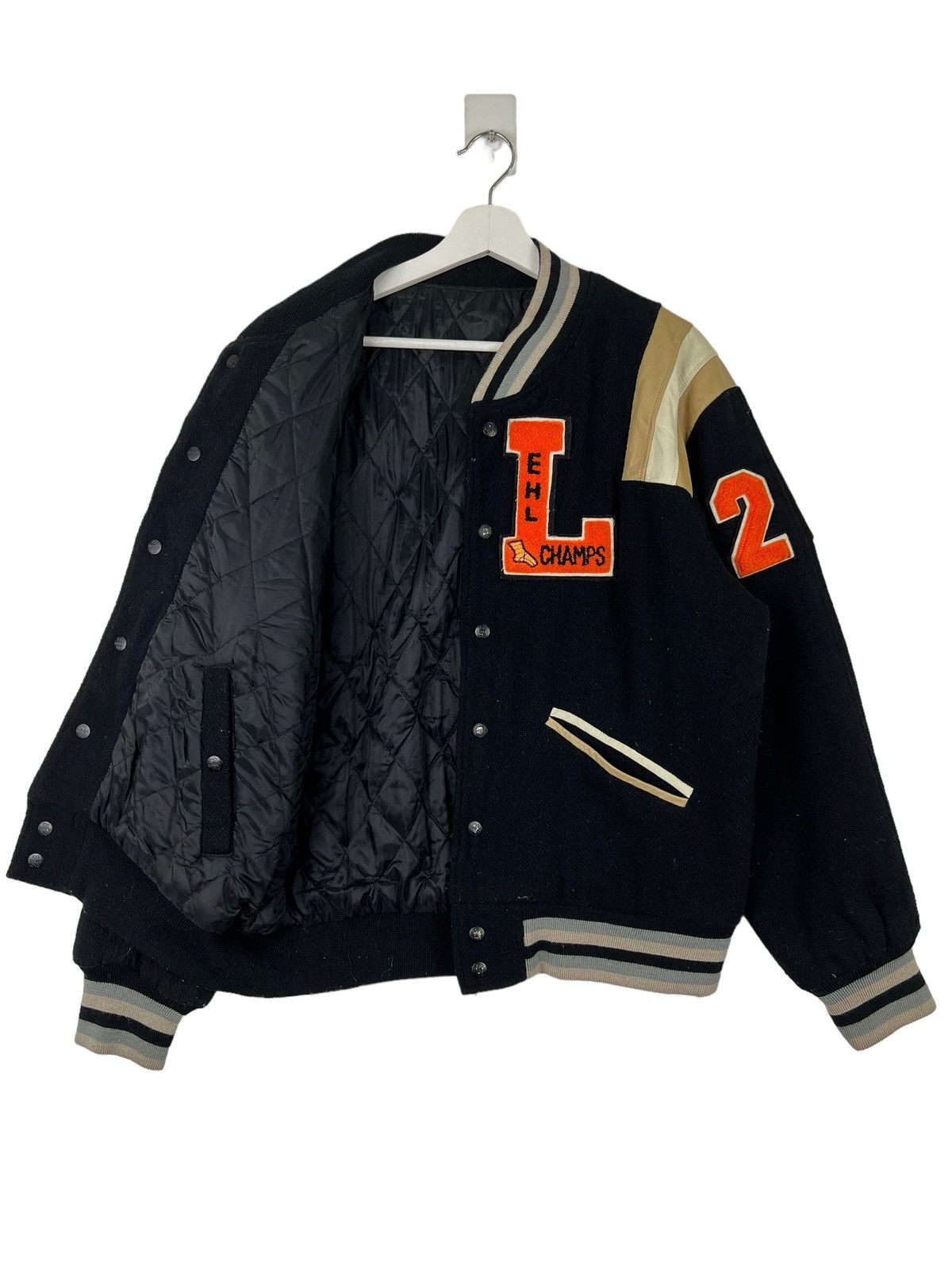 Vintage 💥 VINTAGE EHL CHAMPS 1964 VARSITY BOMBER JACKET Size US M / EU 48-50 / 2 - 7 Thumbnail