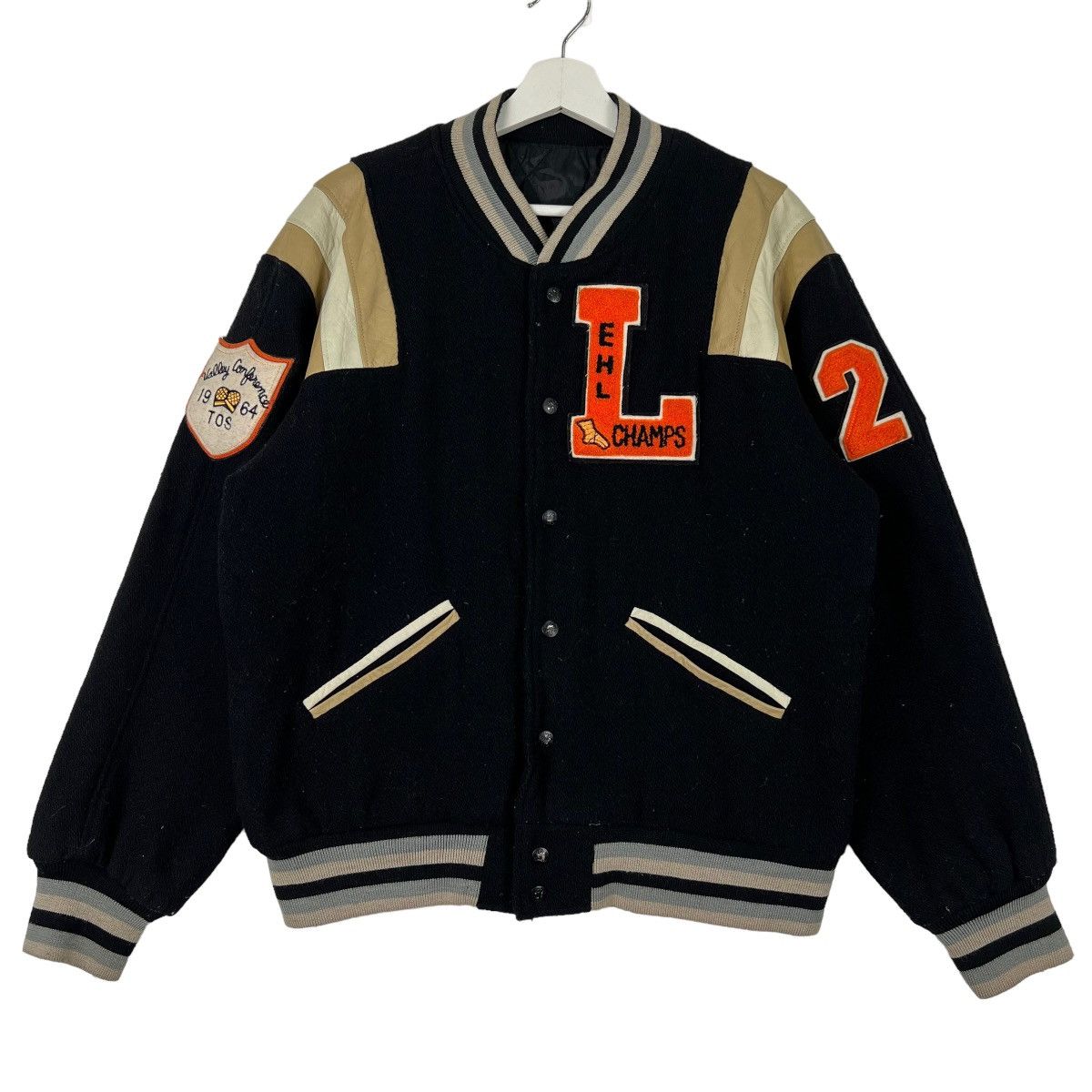 Vintage 💥 VINTAGE EHL CHAMPS 1964 VARSITY BOMBER JACKET Size US M / EU 48-50 / 2 - 1 Thumbnail