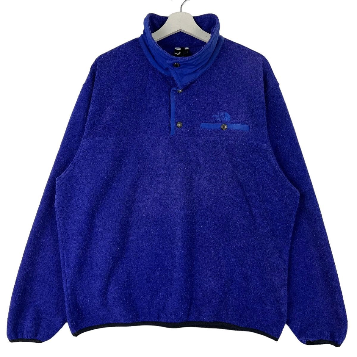 The North Face × Vintage 💥 VINTAGE THE NORTH FACE FLEECE ANORAK SNAPED MADE IN USA Size US L / EU 52-54 / 3 - 4 Thumbnail