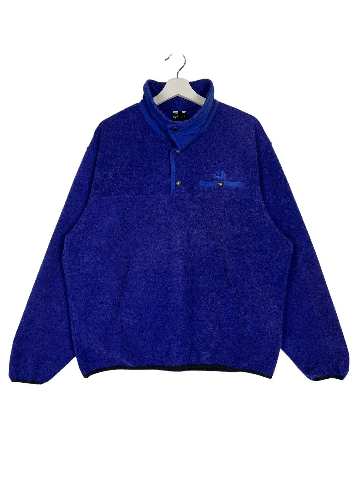 The North Face × Vintage 💥 VINTAGE THE NORTH FACE FLEECE ANORAK SNAPED MADE IN USA Size US L / EU 52-54 / 3 - 2 Thumbnail