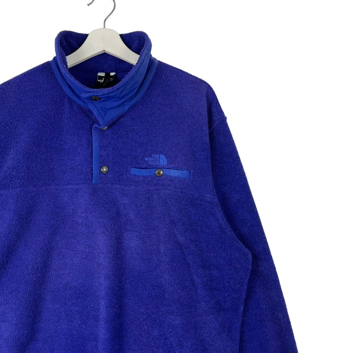The North Face × Vintage 💥 VINTAGE THE NORTH FACE FLEECE ANORAK SNAPED MADE IN USA Size US L / EU 52-54 / 3 - 6 Thumbnail