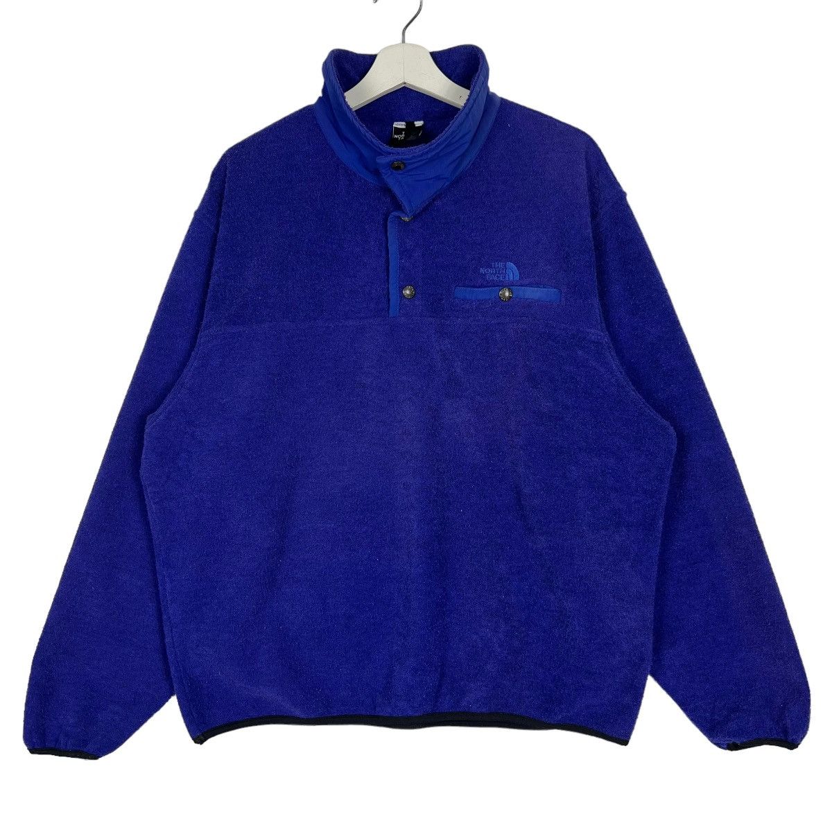 The North Face × Vintage 💥 VINTAGE THE NORTH FACE FLEECE ANORAK SNAPED MADE IN USA Size US L / EU 52-54 / 3 - 1 Thumbnail