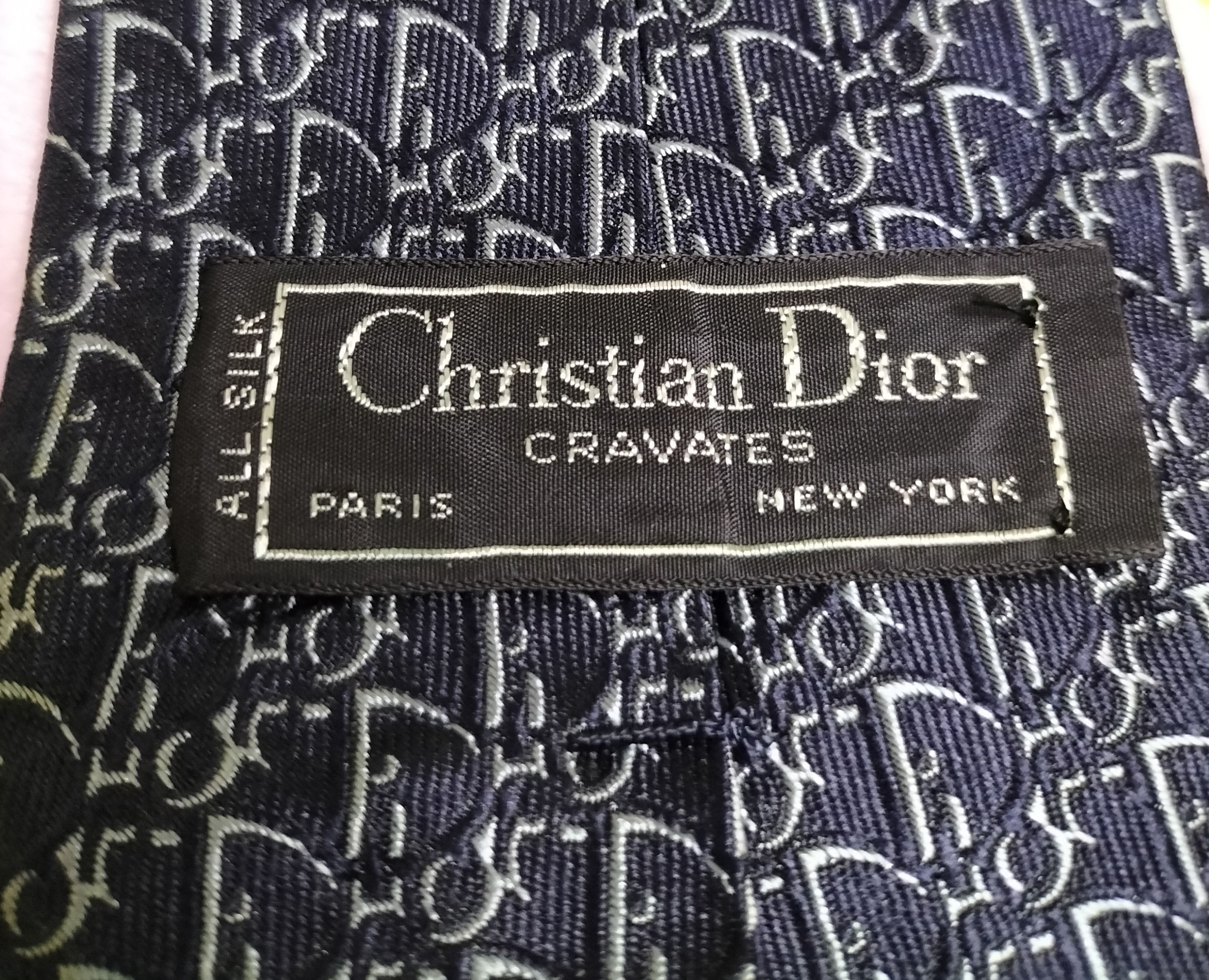 Christian Dior Monsieur × Dior × Vintage Christian Dior monogram necktie Size ONE SIZE - 4 Thumbnail