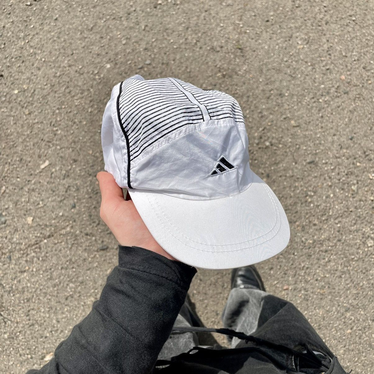 Vintage Vintage Y2K Adidas Striped Embroidered Logo Cap Hat Swag OS Size ONE SIZE - 2 Thumbnail