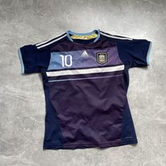 Vintage Adidas Argentina MESSI 10 Jersey T-shirt Authentic 