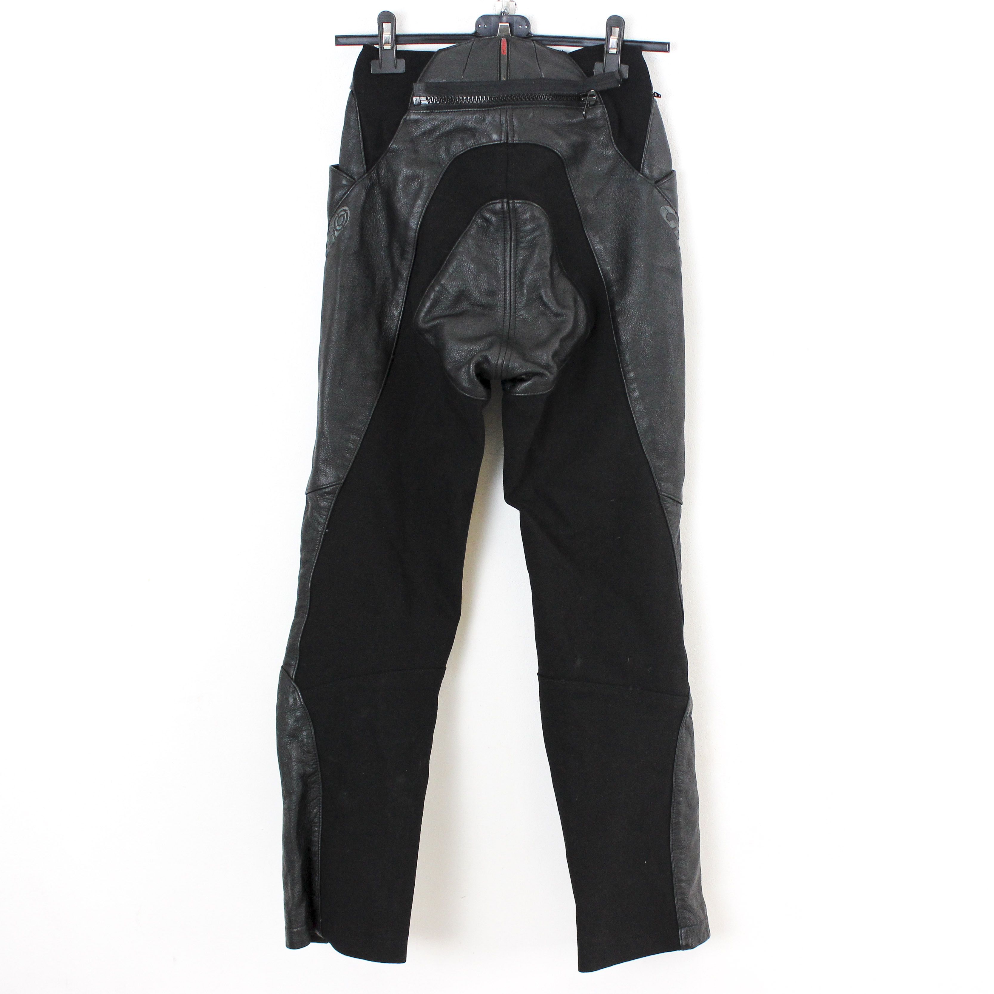 Leather Grid Women S Moto Pants Biker Trousers EU 36 Knee Protection Size 27" / US 4 / IT 40 - 4 Thumbnail