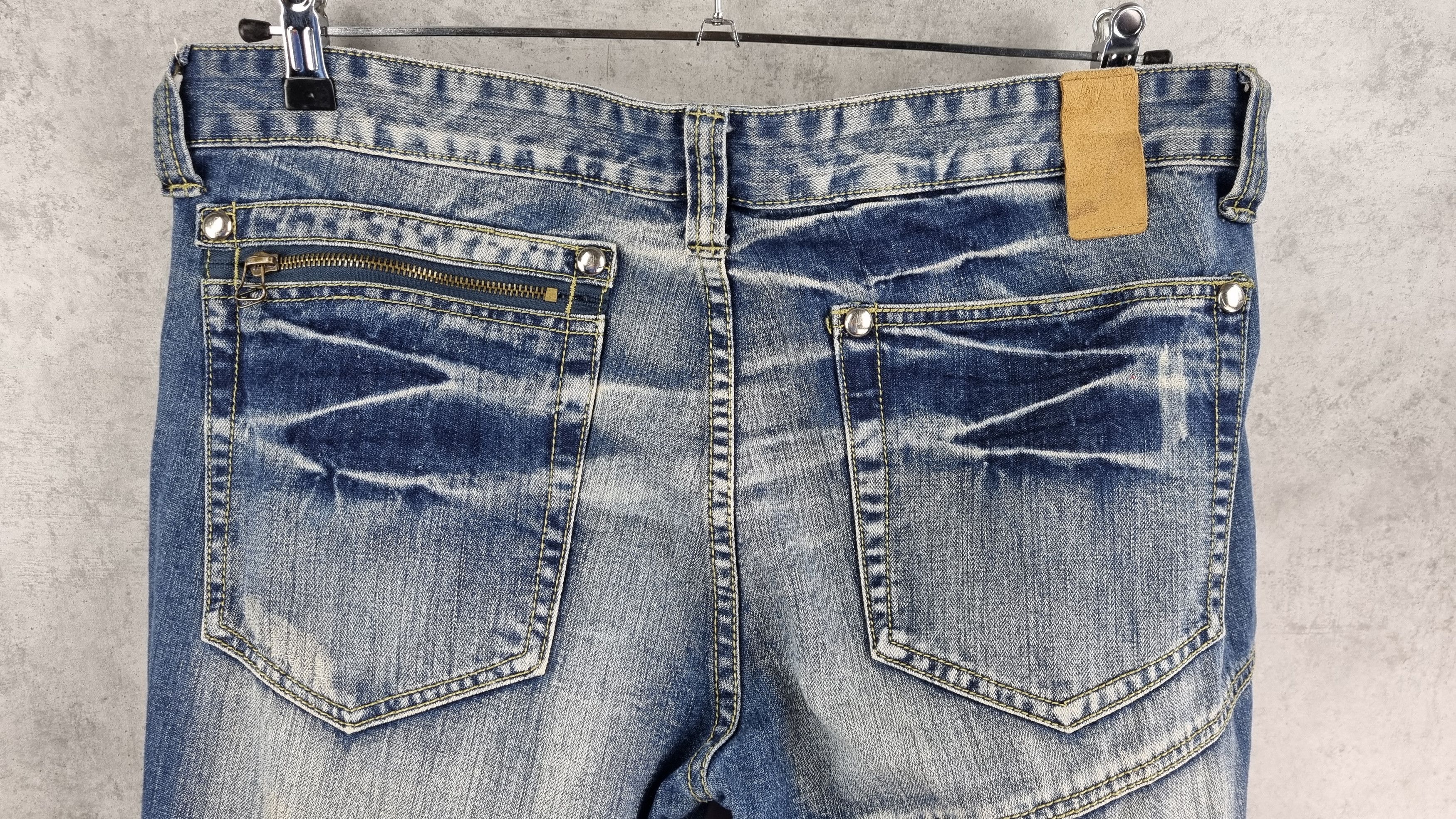 Japanese Brand × Seditionaries Rare Patchwork Flared Ripped Punk Jeans VIVIENNE Style Size US 34 / EU 50 - 10 Thumbnail