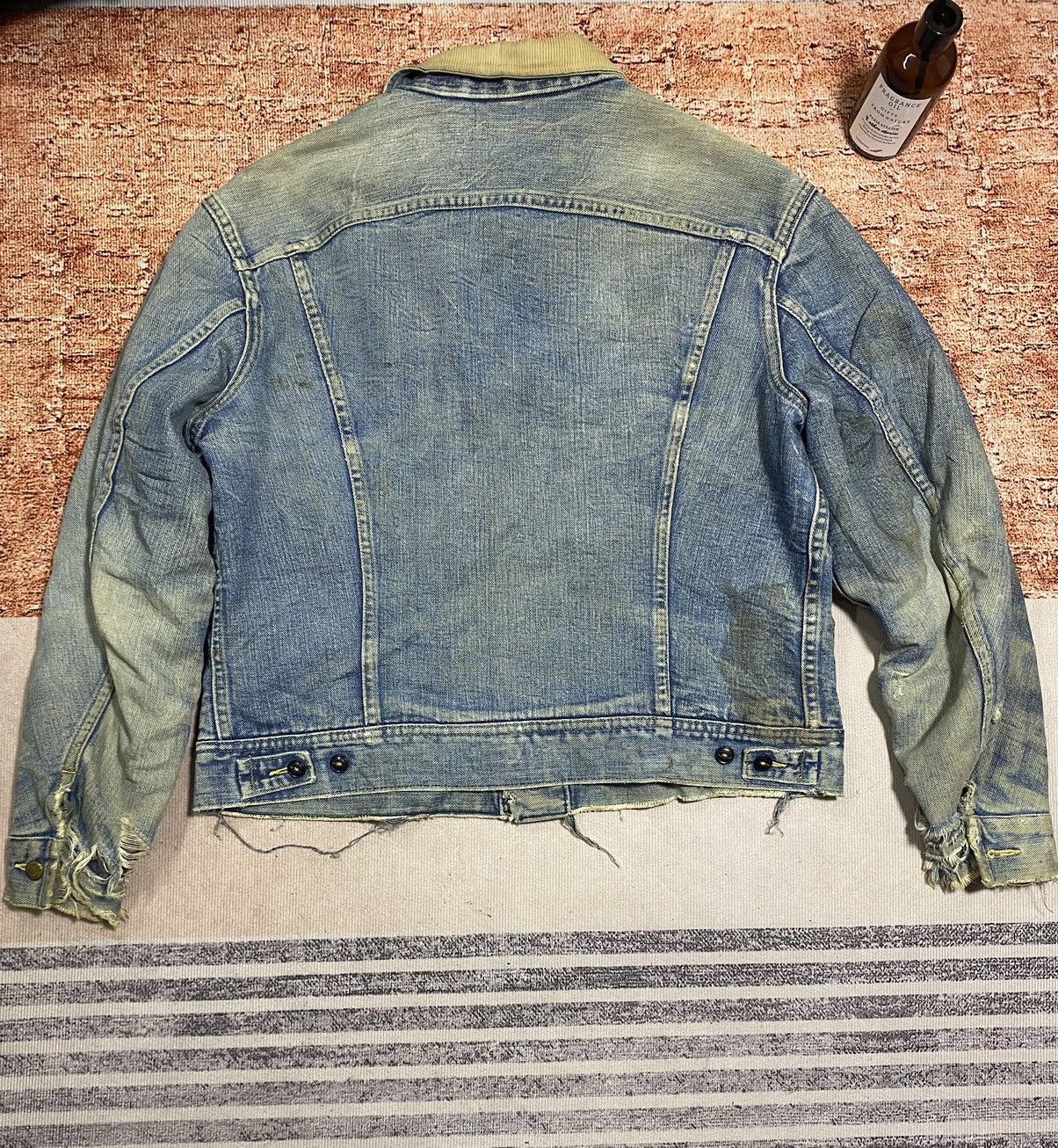 Lee (I) 1960s STORM RIDER LEE DENIM JACKET LINED FLEECE Size US L / EU 52-54 / 3 - 5 Thumbnail
