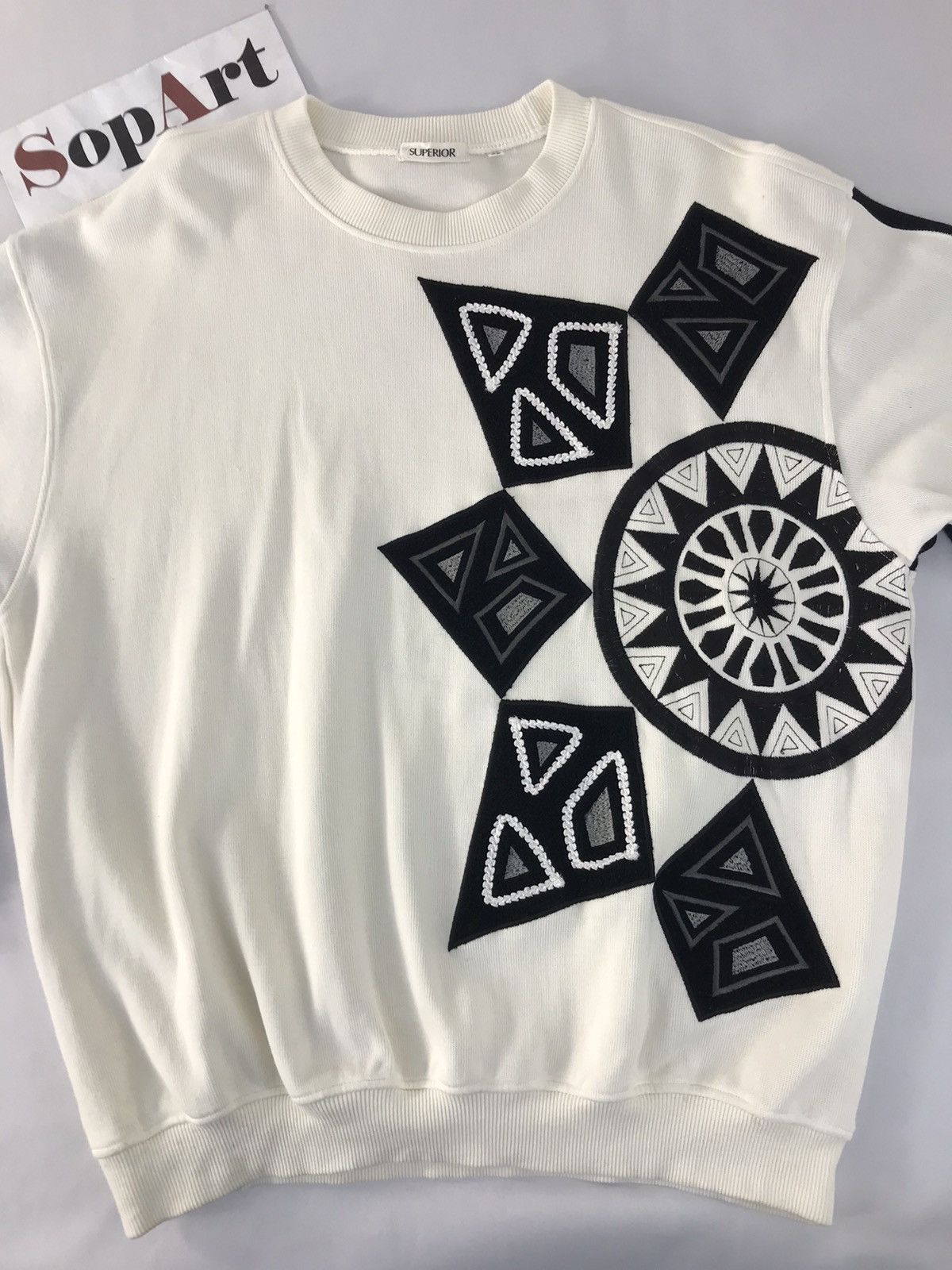 Japanese Brand × Vintage Vintage Superior Sweatshirt Embroidery Art Design Size US XL / EU 56 / 4 - 3 Thumbnail