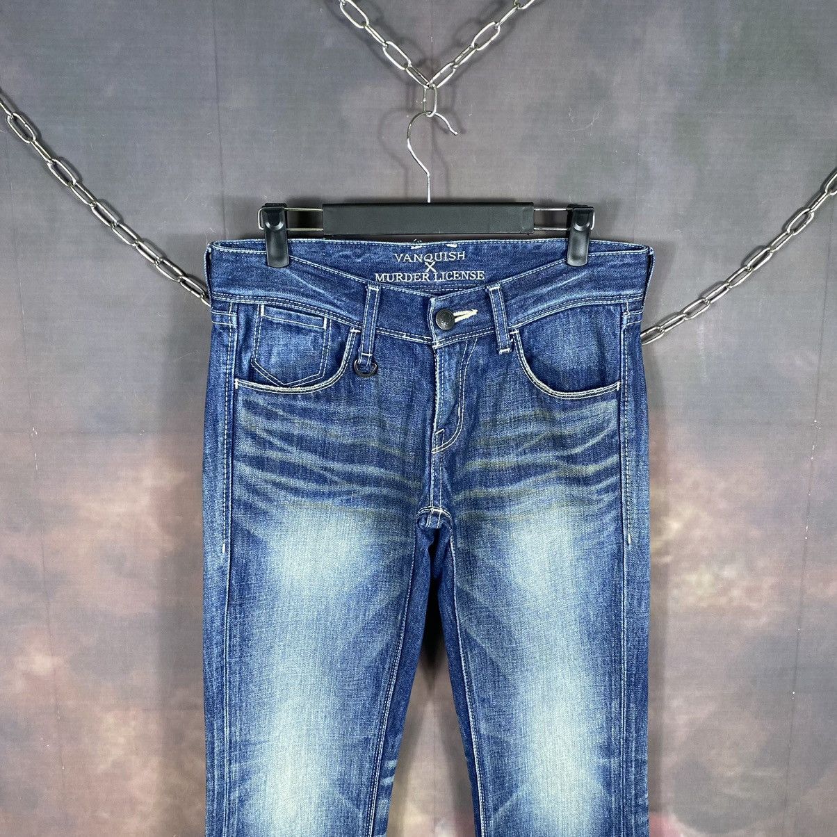 Japanese Brand × Vanquish × Vintage Vintage Vanquish x Murder License Honeycomb Flare Jeans Size US 30 / EU 46 - 3 Thumbnail