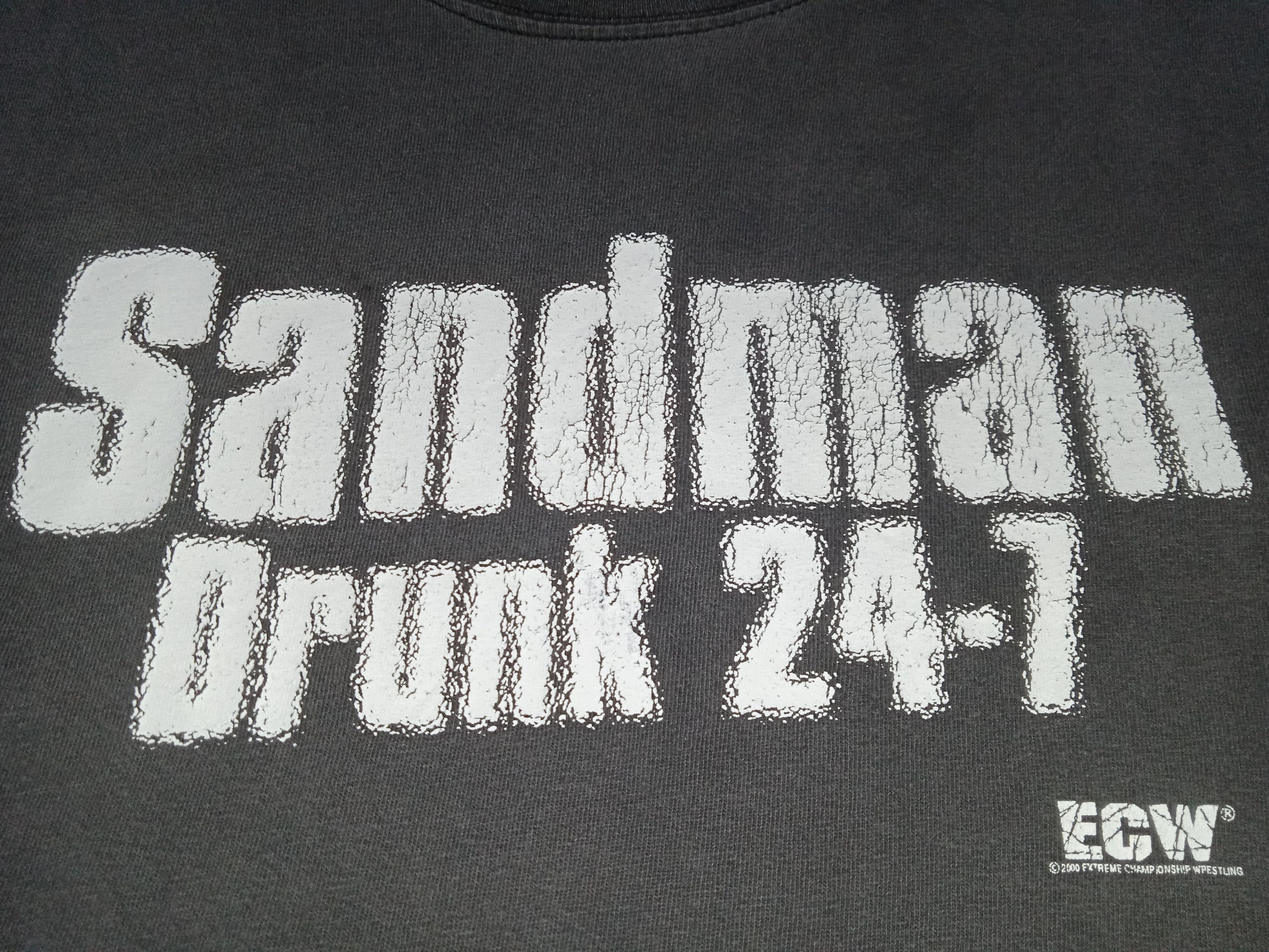 Vintage Vintage ECW Sandman Wrestling 2000 T-Shirt WWE Size US L / EU 52-54 / 3 - 5 Thumbnail