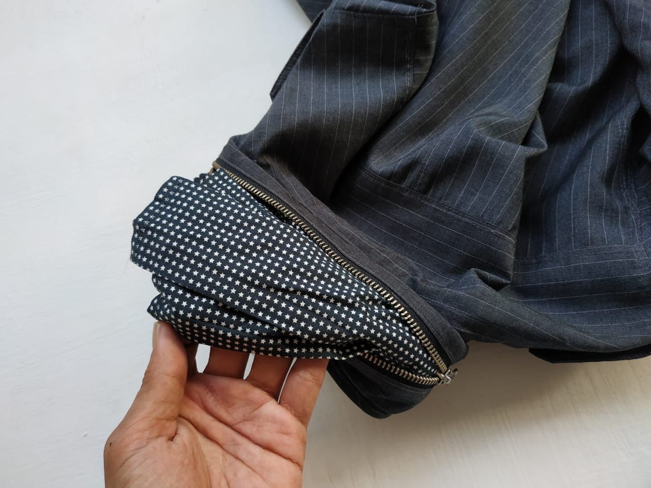 Japanese Brand × PPFM × Seditionaries Fit XS to S, PPFM Pinstripe Triple Zip Jacket Size US XS / EU 42 / 0 - 11 Thumbnail
