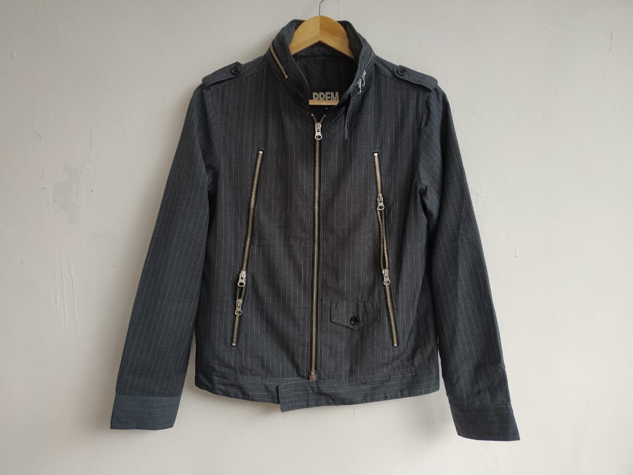Japanese Brand × PPFM × Seditionaries Fit XS to S, PPFM Pinstripe Triple Zip Jacket Size US XS / EU 42 / 0 - 8 Thumbnail