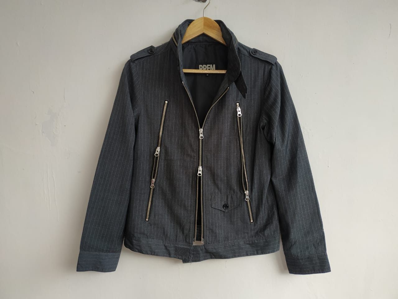 Japanese Brand × PPFM × Seditionaries Fit XS to S, PPFM Pinstripe Triple Zip Jacket Size US XS / EU 42 / 0 - 1 Thumbnail
