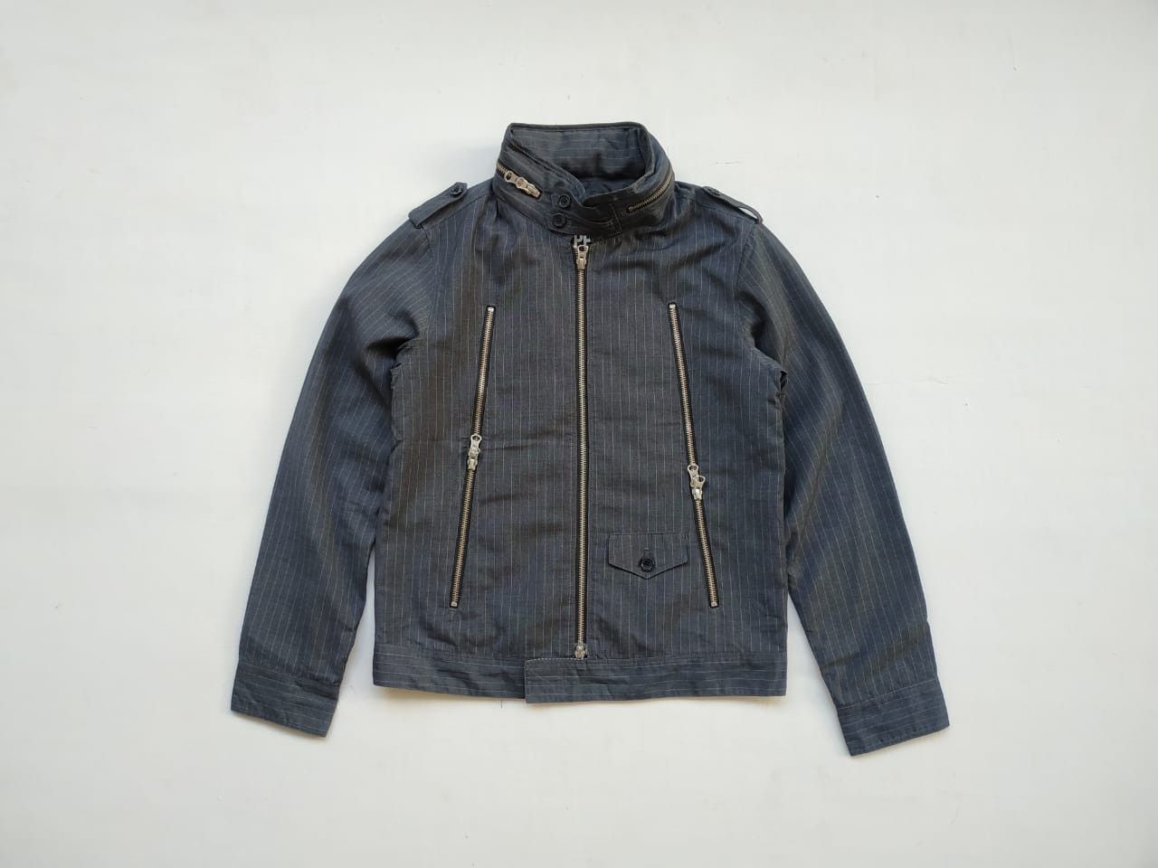 Japanese Brand × PPFM × Seditionaries Fit XS to S, PPFM Pinstripe Triple Zip Jacket Size US XS / EU 42 / 0 - 10 Thumbnail