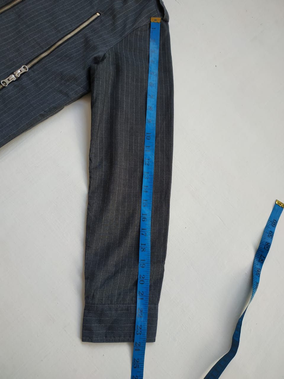 Japanese Brand × PPFM × Seditionaries Fit XS to S, PPFM Pinstripe Triple Zip Jacket Size US XS / EU 42 / 0 - 14 Thumbnail