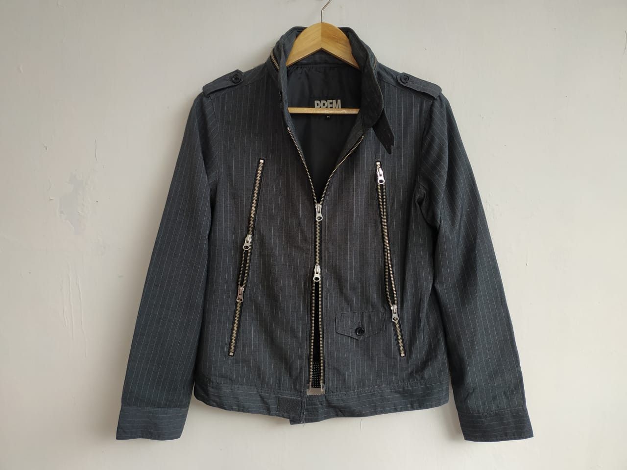 Japanese Brand × PPFM × Seditionaries Fit XS to S, PPFM Pinstripe Triple Zip Jacket Size US XS / EU 42 / 0 - 7 Thumbnail