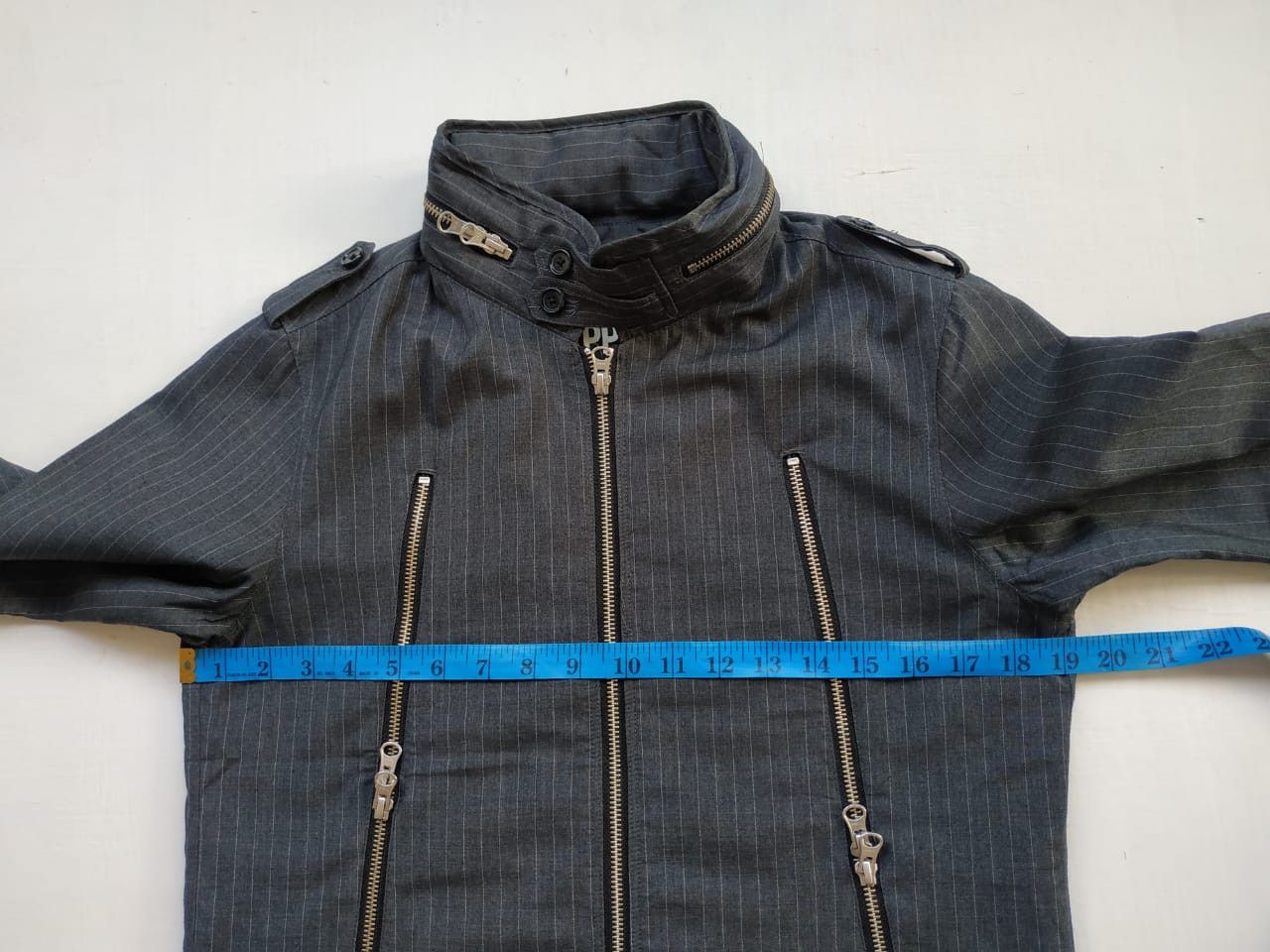 Japanese Brand × PPFM × Seditionaries Fit XS to S, PPFM Pinstripe Triple Zip Jacket Size US XS / EU 42 / 0 - 17 Thumbnail