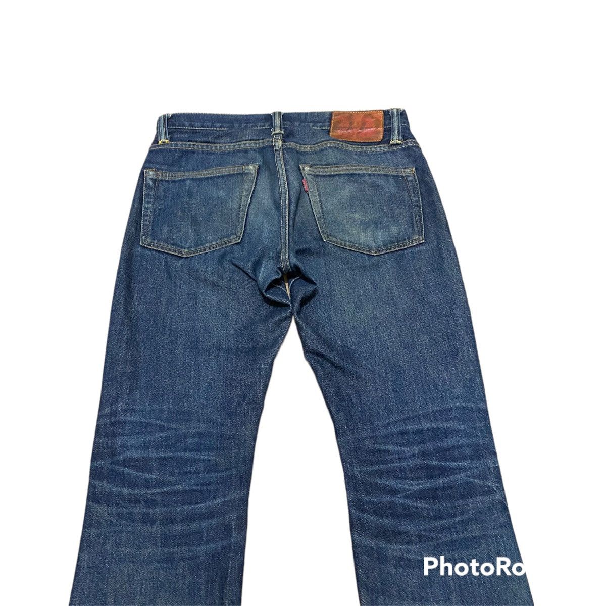 If Six Was Nine Steals🔥 Vintage Japanese Skulls Ripped Flare Denim Jeans Size US 31 - 7 Thumbnail