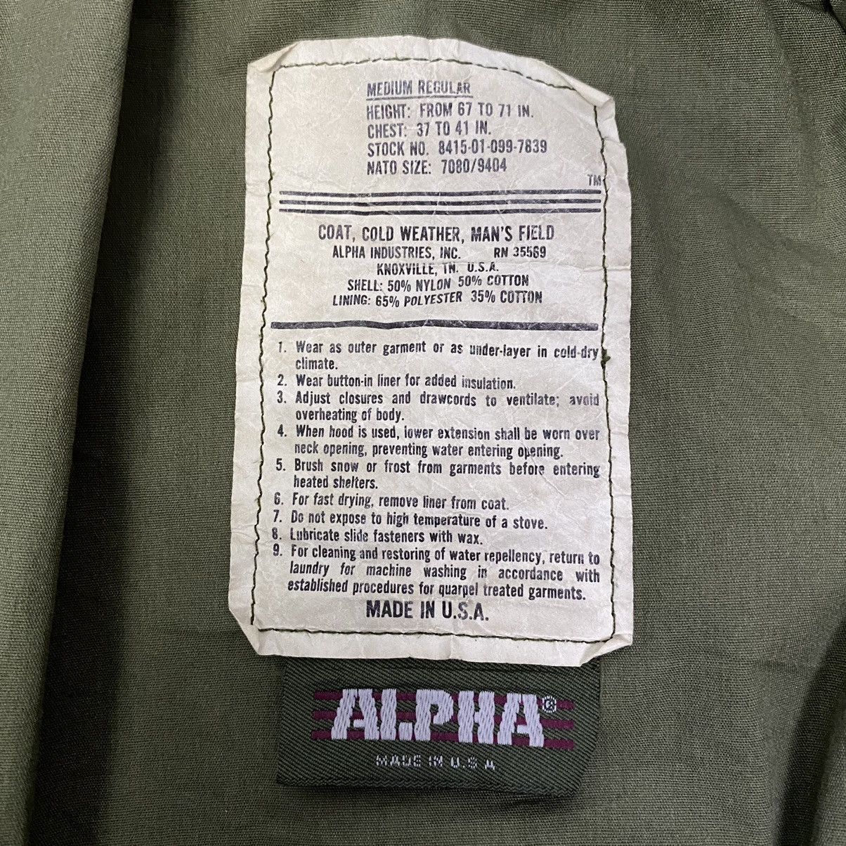Alpha Industries × Vintage Steal🔥Vintage M65 Alpha Industries Army Field Jacket Size US M / EU 48-50 / 2 - 4 Thumbnail