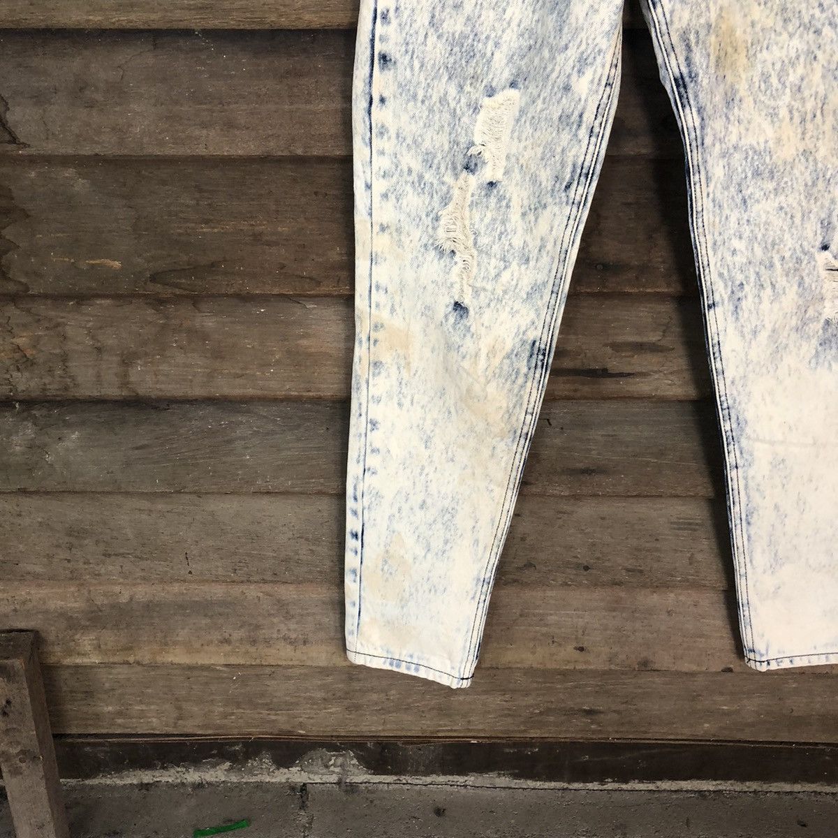 Forever 21 Forever 21 White Distressed Denim Pants #111B Size 26" / US 2 / IT 38 - 6 Thumbnail