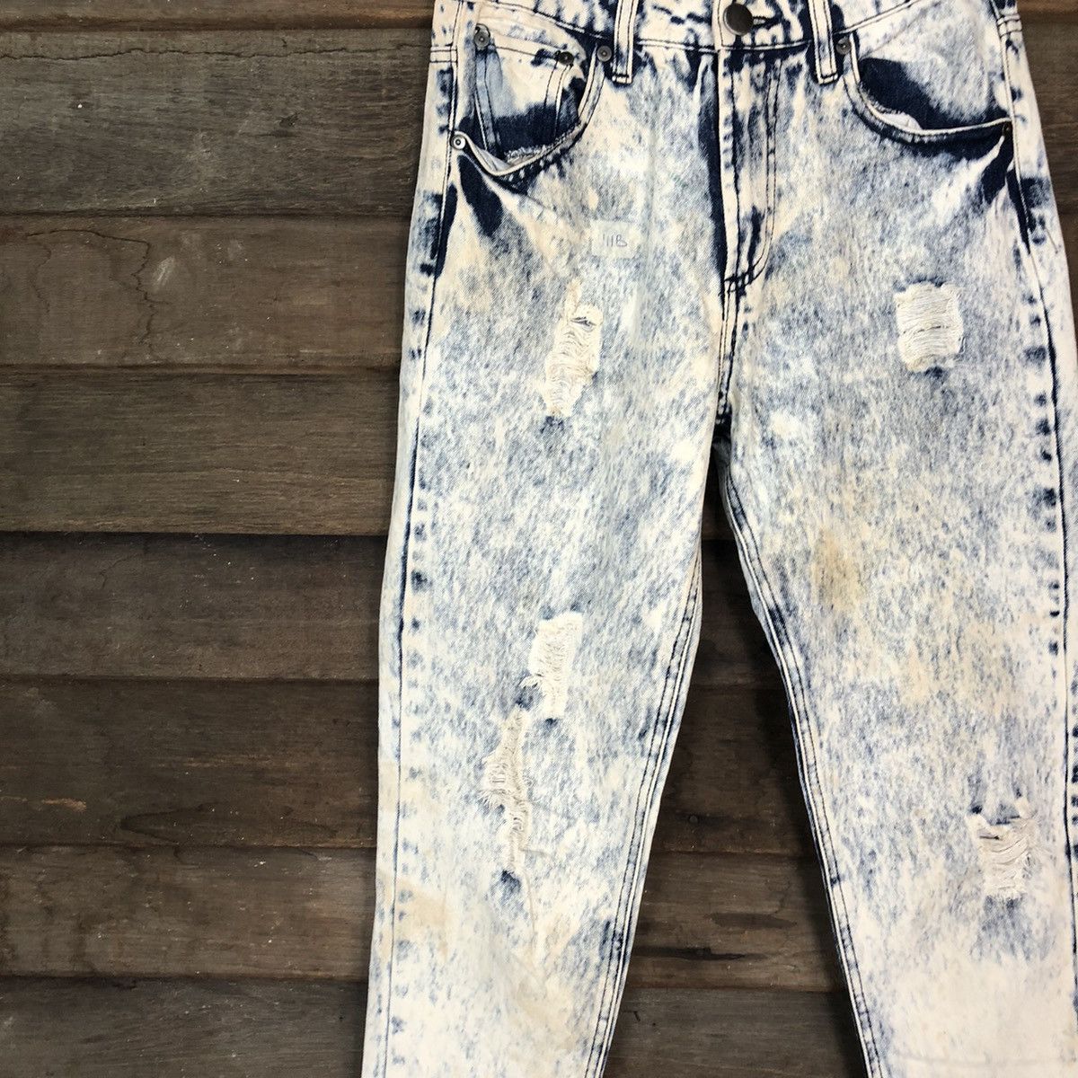 Forever 21 Forever 21 White Distressed Denim Pants #111B Size 26" / US 2 / IT 38 - 8 Thumbnail