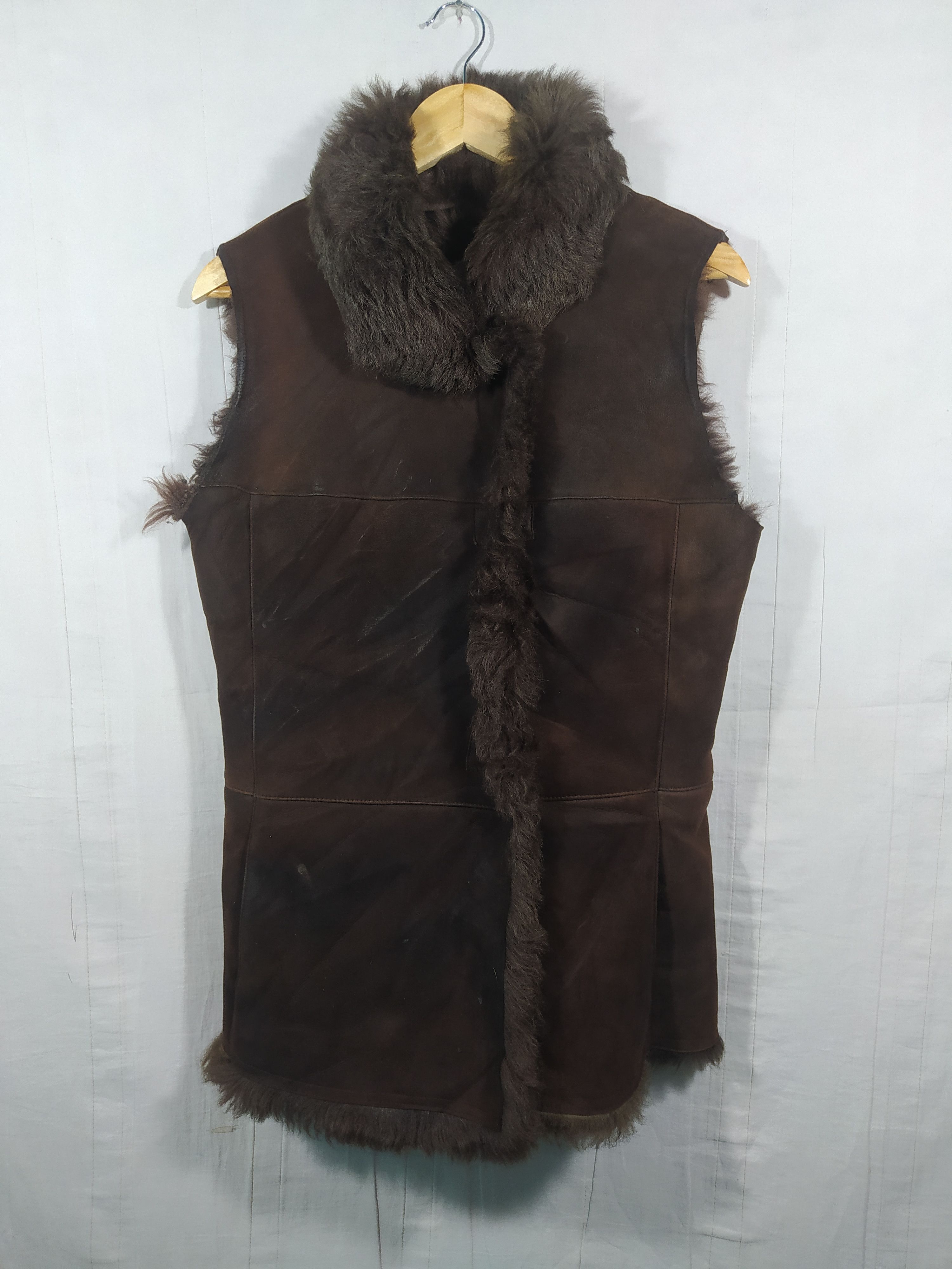 Other Sheepskin shearling fur vest outwear Size L / US 10 / IT 46 - 1 Thumbnail