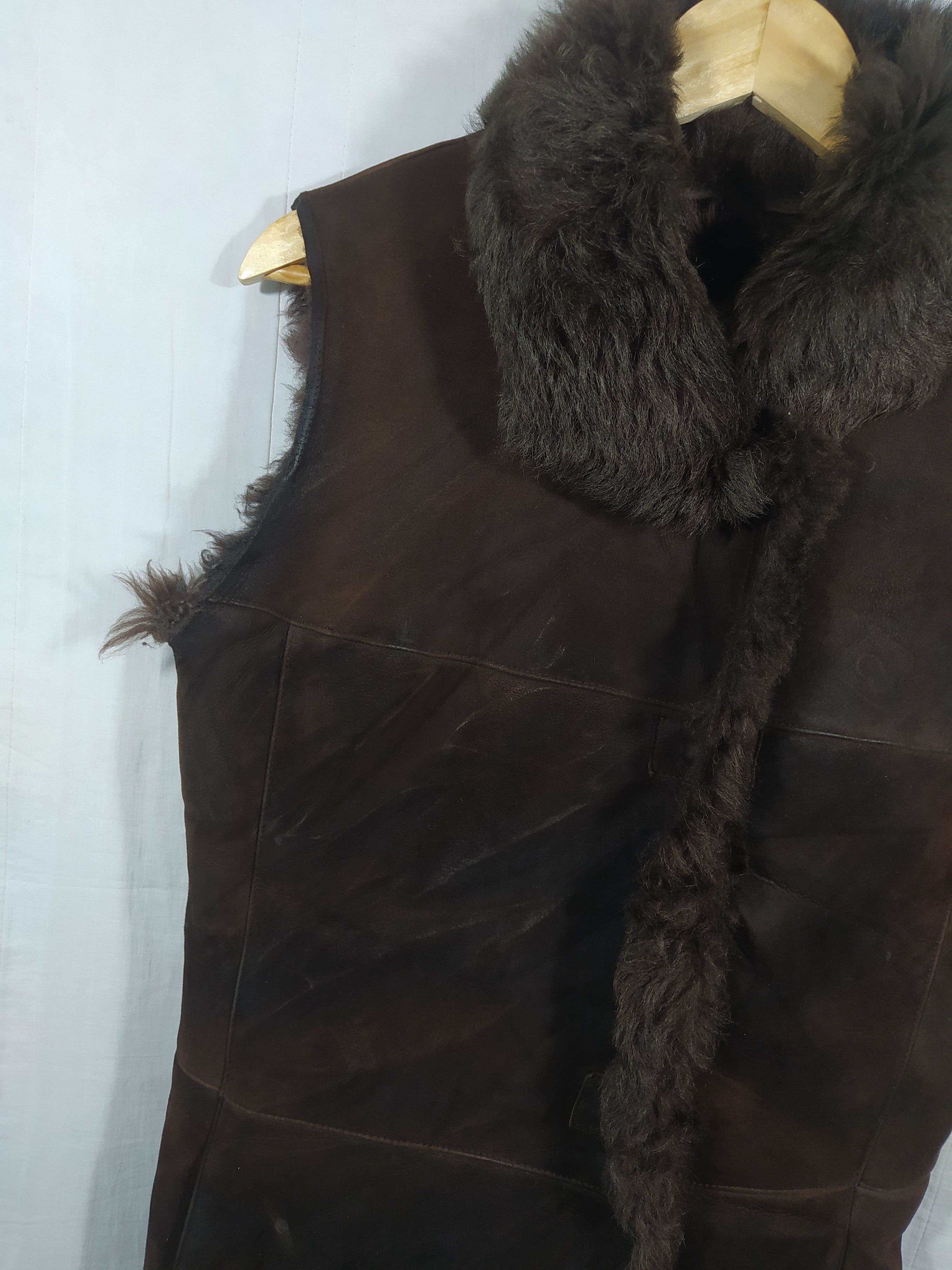Other Sheepskin shearling fur vest outwear Size L / US 10 / IT 46 - 4 Thumbnail