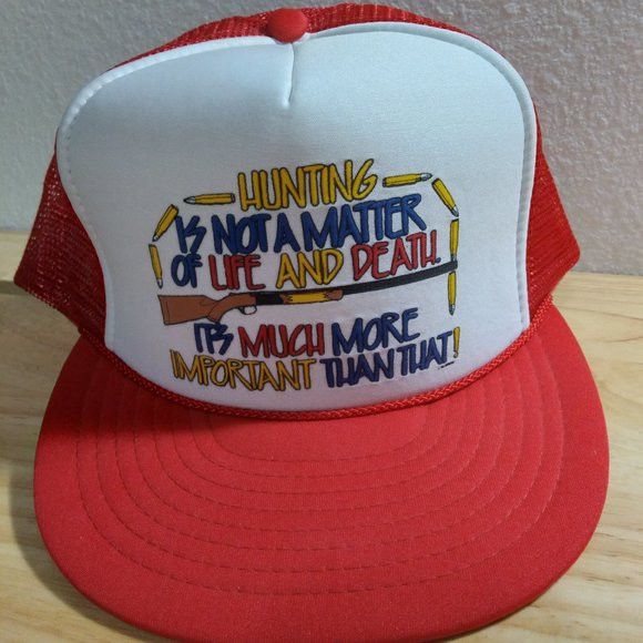 Vintage Deadstock Vintage Hunting Joke Parody Gag Trucker Hat Size ONE SIZE - 1 Thumbnail