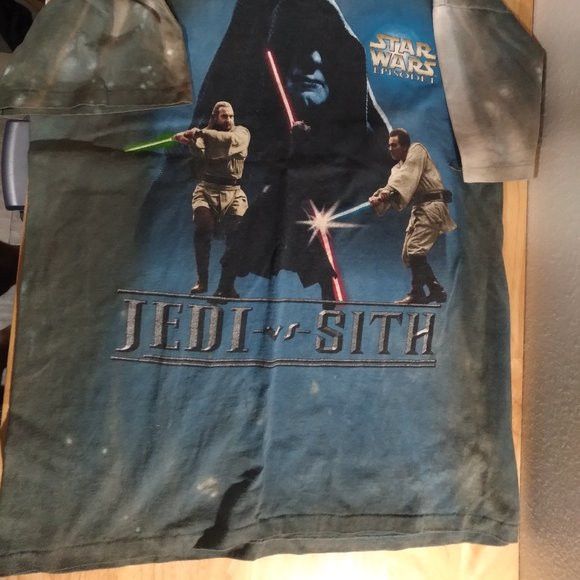 Other × Star Wars × Vintage Vintage Star Wars Episode 1 Jedi vs Sith Tie Dye T-Shirt Size US XL / EU 56 / 4 - 2 Thumbnail