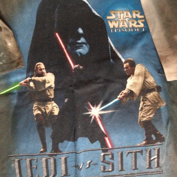 Other × Star Wars × Vintage Vintage Star Wars Episode 1 Jedi vs Sith Tie Dye T-Shirt Size US XL / EU 56 / 4 - 3 Thumbnail