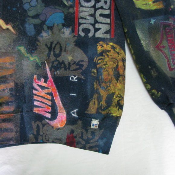 Hanes Vintage Hand Painted Nike Doom Akira Crewneck Size US L / EU 52-54 / 3 - 3 Thumbnail