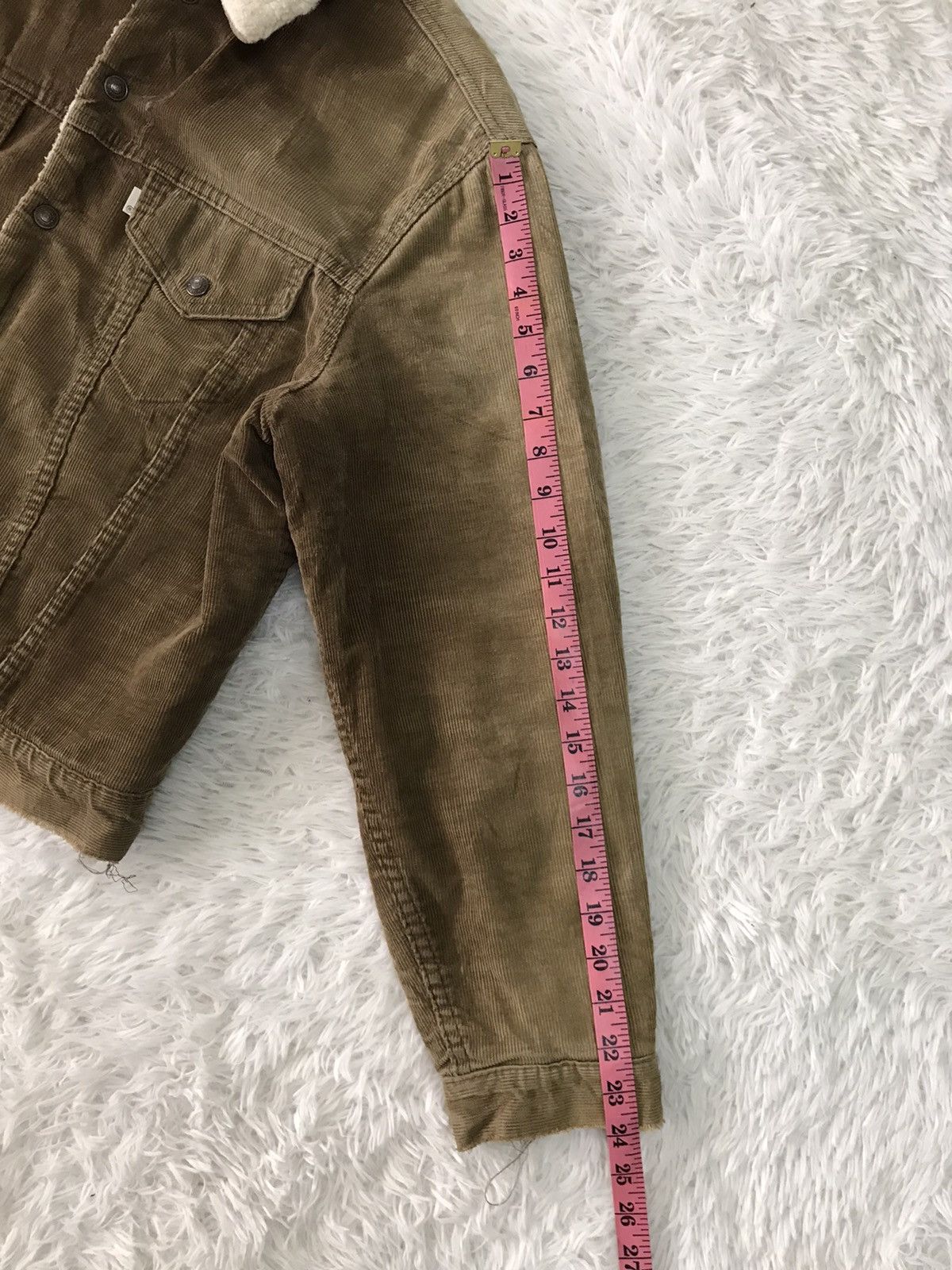 Levi's Steals Vtg Levis Corduroy Sherpa Trucker Jacket Button No52 Size US L / EU 52-54 / 3 - 25 Thumbnail