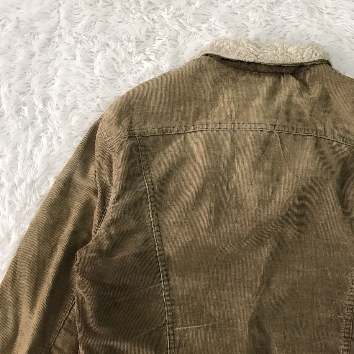 Levi's Steals Vtg Levis Corduroy Sherpa Trucker Jacket Button No52 Size US L / EU 52-54 / 3 - 18 Thumbnail