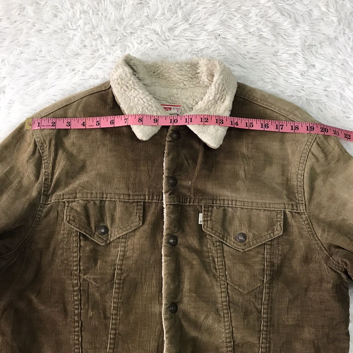 Levi's Steals Vtg Levis Corduroy Sherpa Trucker Jacket Button No52 Size US L / EU 52-54 / 3 - 24 Thumbnail