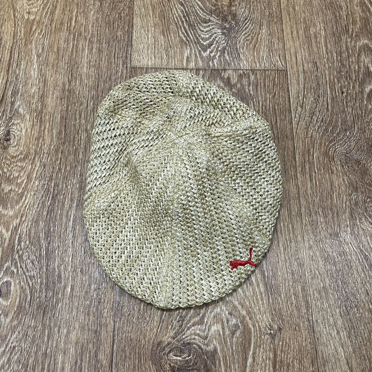 Vintage Vintage 90s Puma Bucket Hat Cream Knit Streetwear Baggy OS Size ONE SIZE - 1 Thumbnail